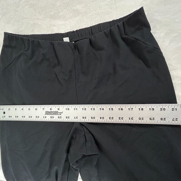 J. Jill Womens Black Slim Leg Ponte Ankle Pants Large Mid-Rise Pull-On Knit - Picture 7 of 10